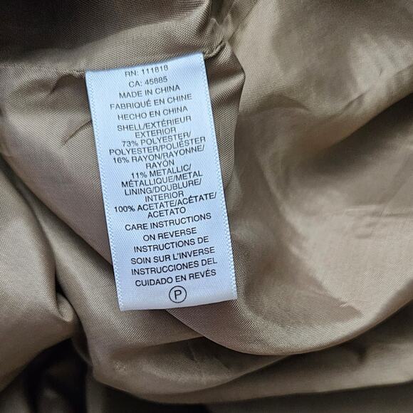 Micheal Micheal Kors Metallic Tweede Cowl Neck Sheath Dress sz 12 - Picture 3 of 7